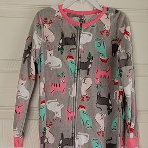 Carter's one piece fleece footie pajamas